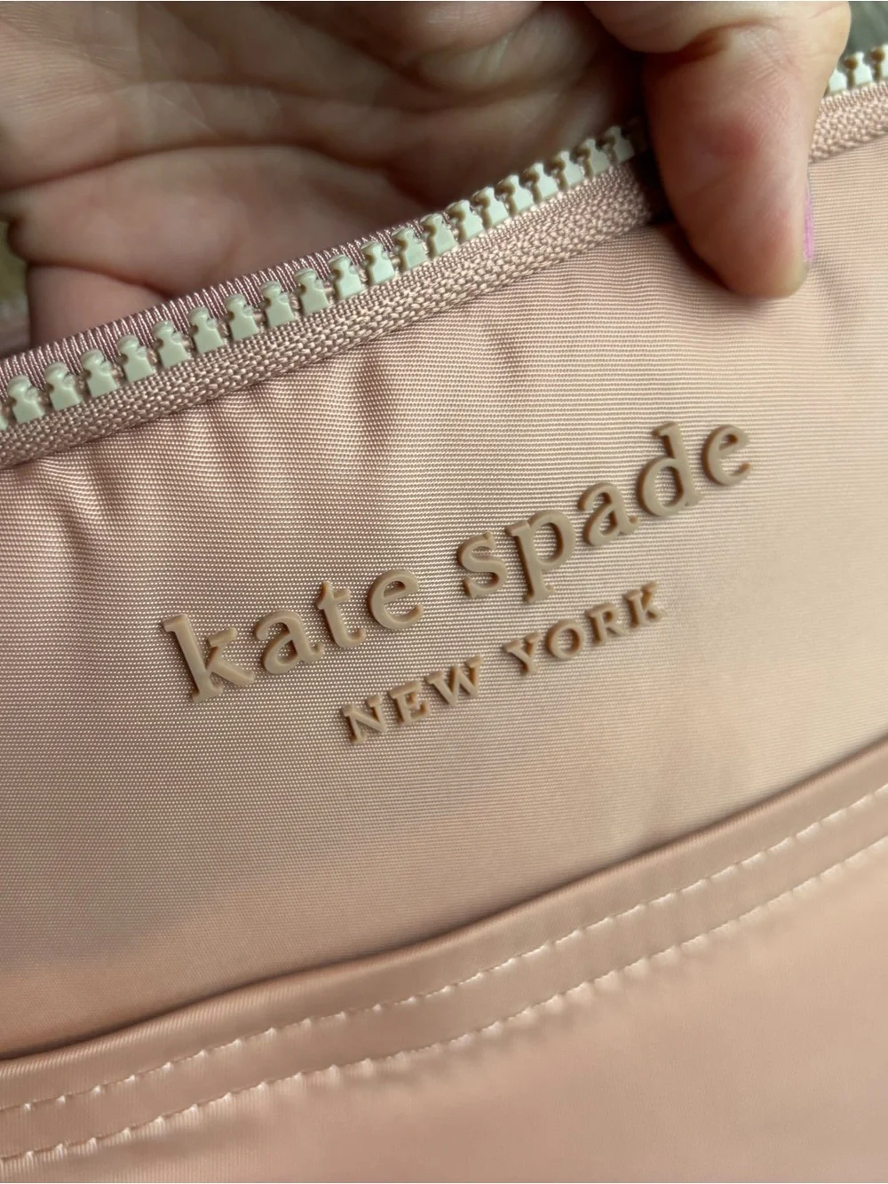 kate spade Blush Pink Nylon Clutch case